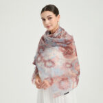 Violet Featherlight Cashmere Scarf Wrap - Bleu clair