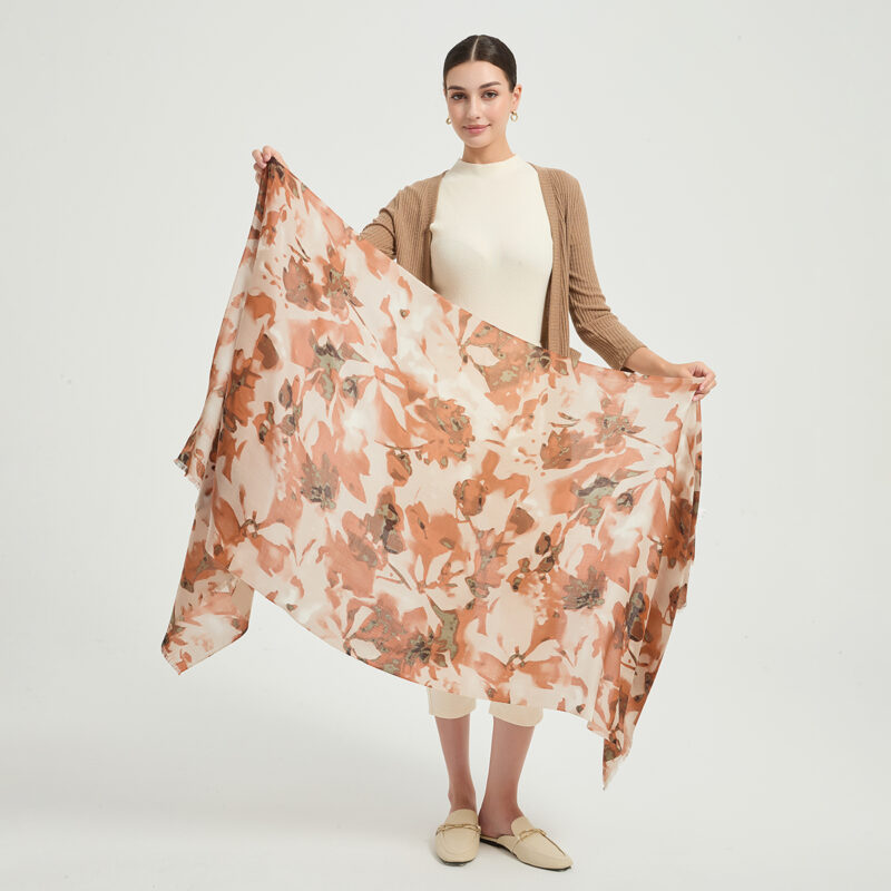 Aila Featherlight Lambswool Scarf Wrap - Image 2