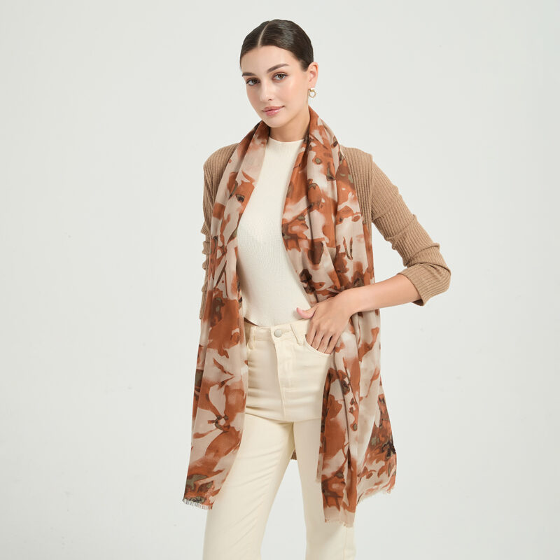 Aila Featherlight Lambswool Scarf Wrap - Image 3