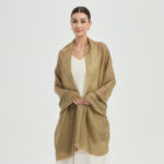 Kaeli Featherlight Cashmere Scarf Wrap - Olive