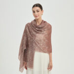 Kaeli Featherlight Cashmere Scarf Wrap - Desert Rose