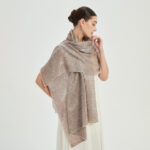 Kaeli Featherlight Cashmere Scarf Wrap - Khaki