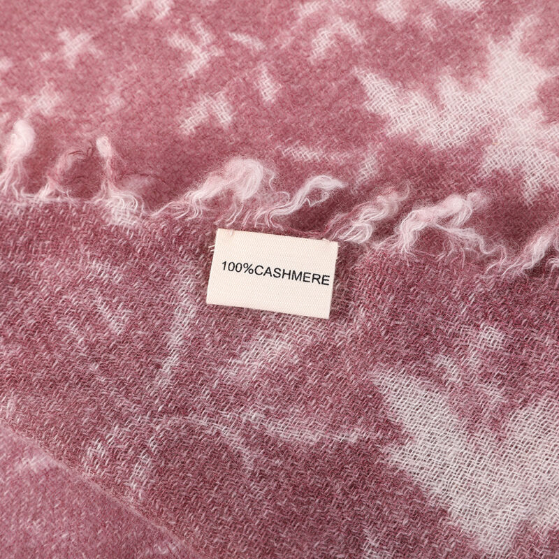 Lorea Cloudlight Cashmere Scarf Wrap - Pale Red - Image 5