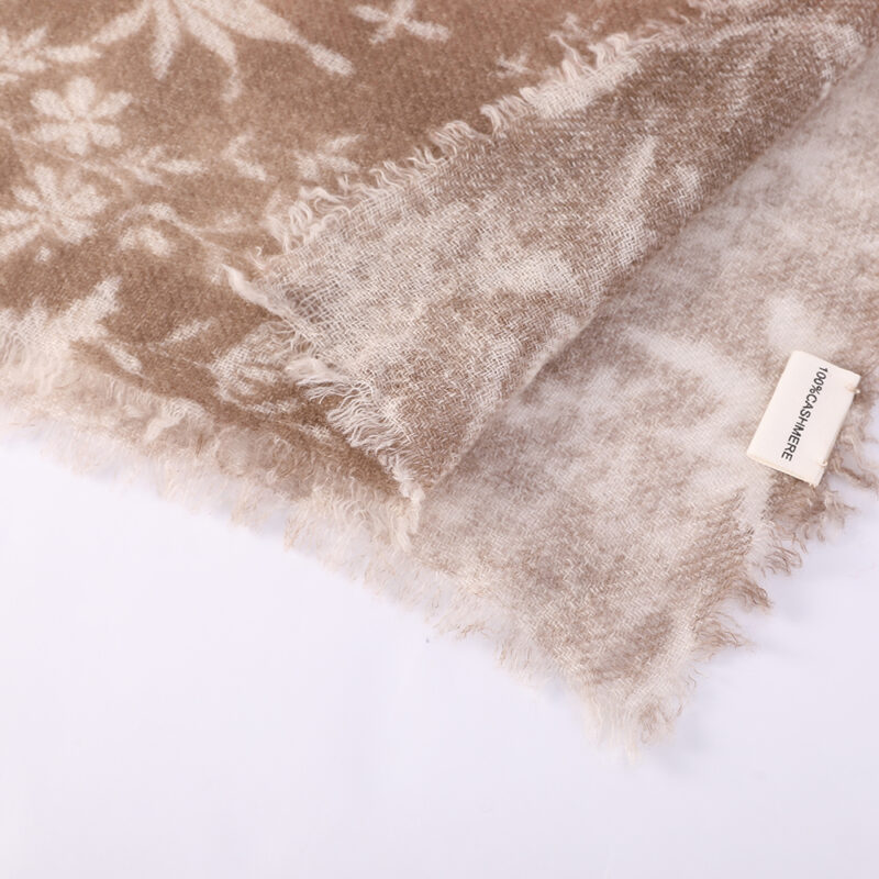 Sciarpa Lorea Cloudlight in cashmere - Tangerine - immagine 6