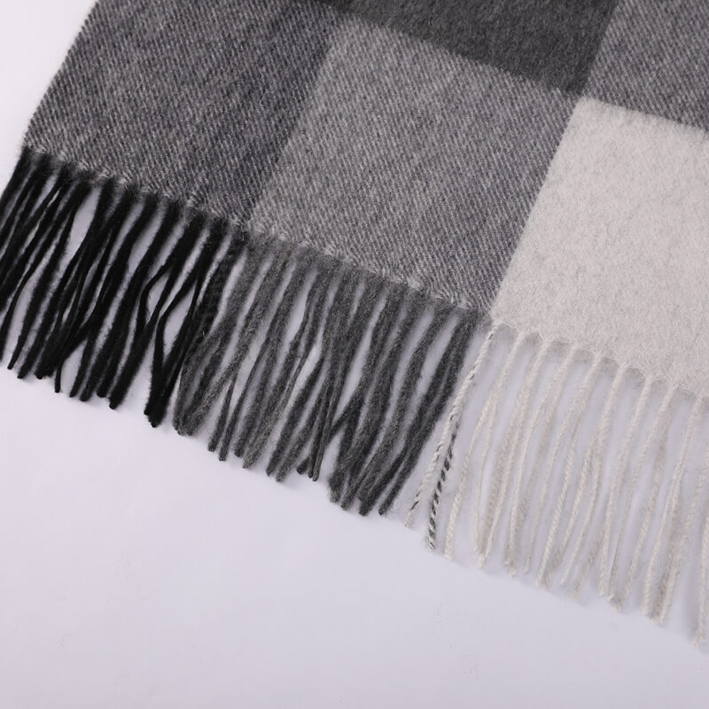Reya Check Cashmere Scarf - Image 7