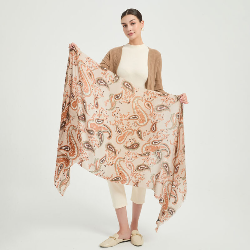 Kaiya Featherlight Lambswool Scarf Wrap - Image 2