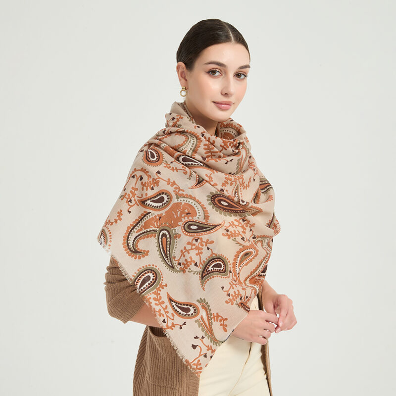 Kaiya Featherlight Lambswool Scarf Wrap - Image 3