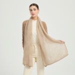 Sciarpa Elora Airweave in cashmere - Khaki