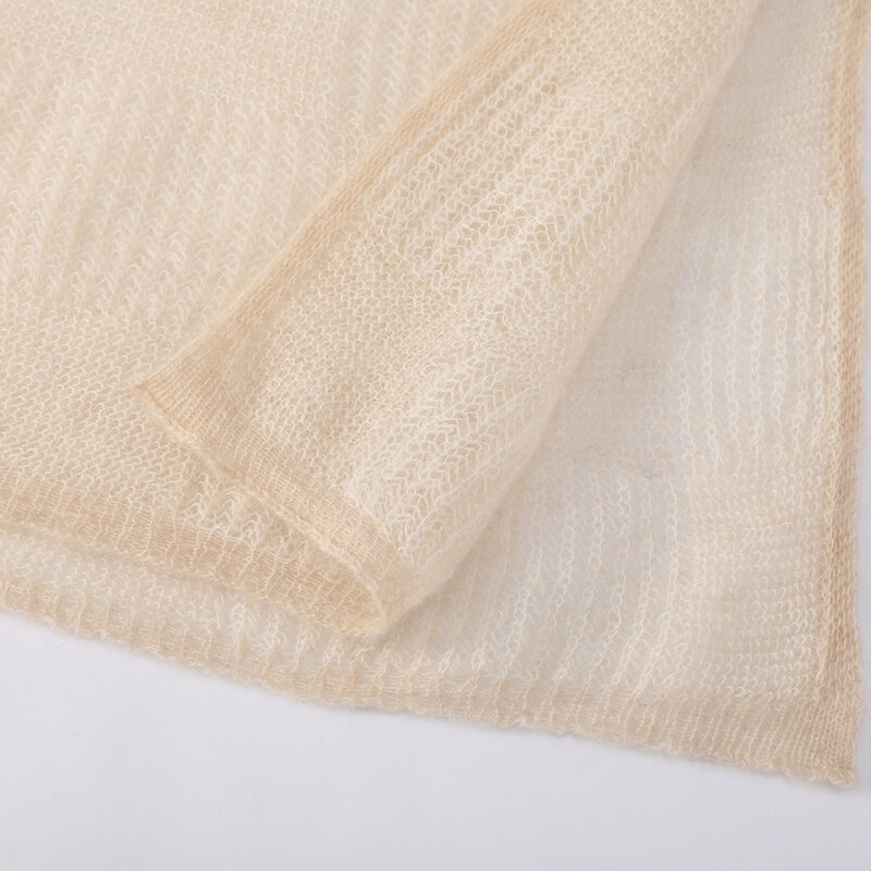 Elora Airweave Kaschmirschal - Beige – Bild 7