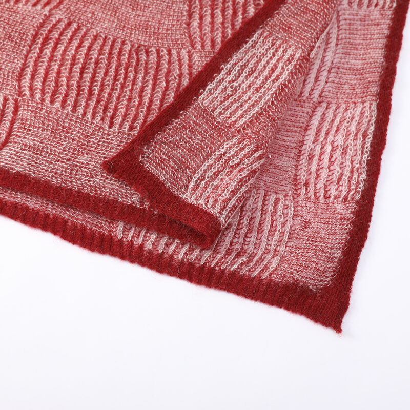 Écharpe en cachemire Elora Airweave - Bourgogne – Image 6