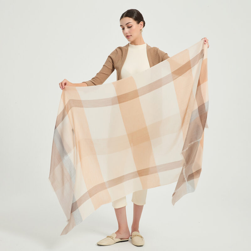 Veda Featherlight Lambswool Scarf Wrap - Image 2