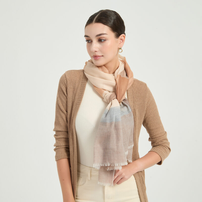 Veda Featherlight Lambswool Scarf Wrap - Image 4