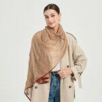 Sciarpa in cashmere Vella Airweave - Cammello