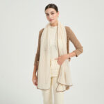 Sciarpa in cashmere Vella Airweave - Bianco