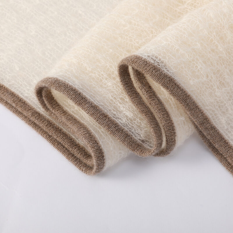 Sciarpa in cashmere Vella Airweave - Bianco - immagine 6