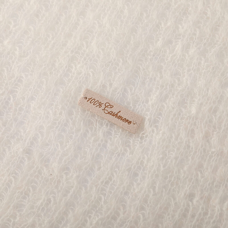 Sciarpa in cashmere Vella Airweave - Bianco - immagine 7