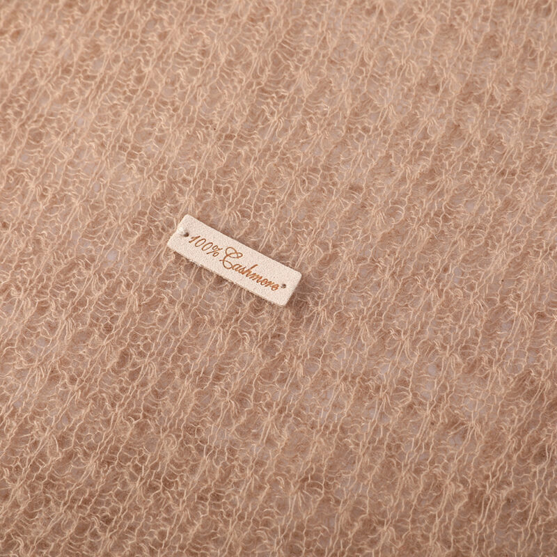 Sciarpa in cashmere Vella Airweave - Cammello - immagine 6