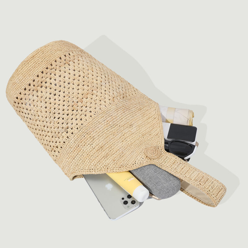 Abria Raffia Shoulder Bag - Image 6