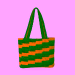 Jayla Raffia Tote - Gelb