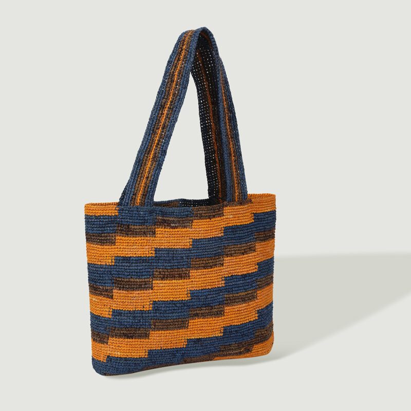 Jayla Raffia Tote - Yellow - Image 2