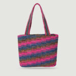 Fourre-tout en raphia Jayla - Rose vif