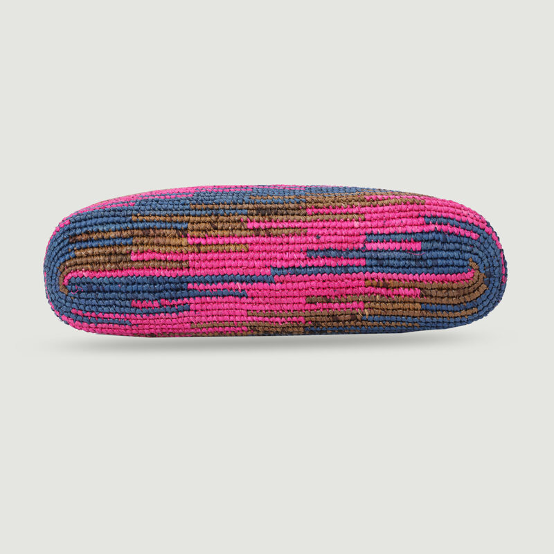 Jayla Raffia Tote - Hot Pink - Image 4