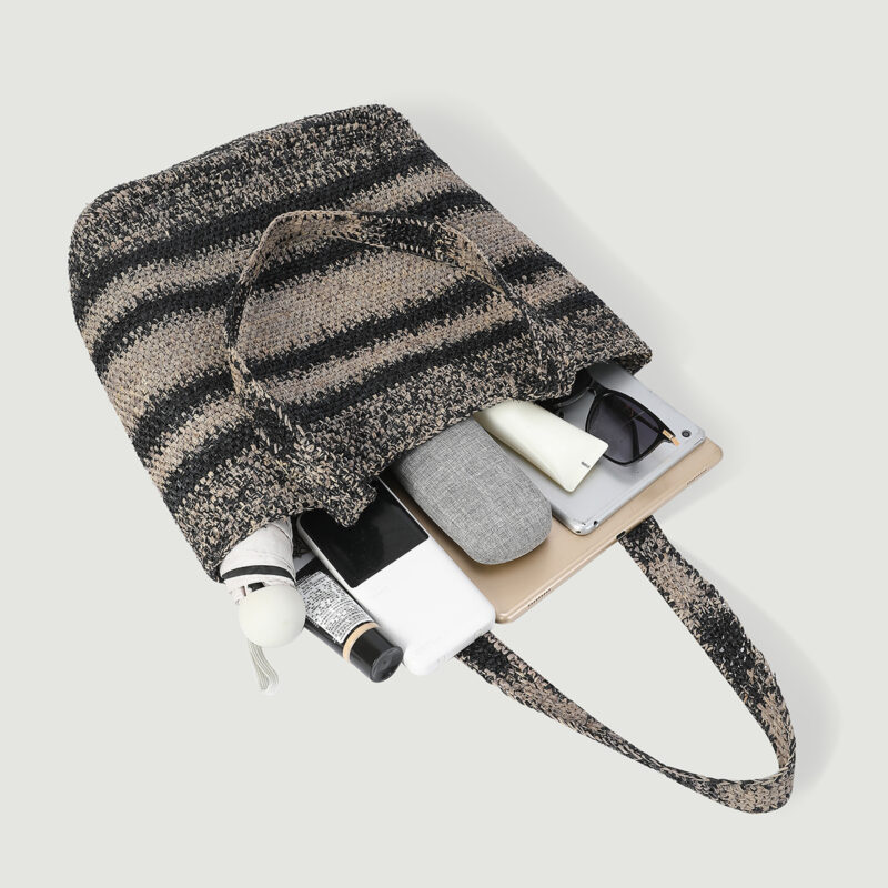 Abbi Raffia Tote - Image 7