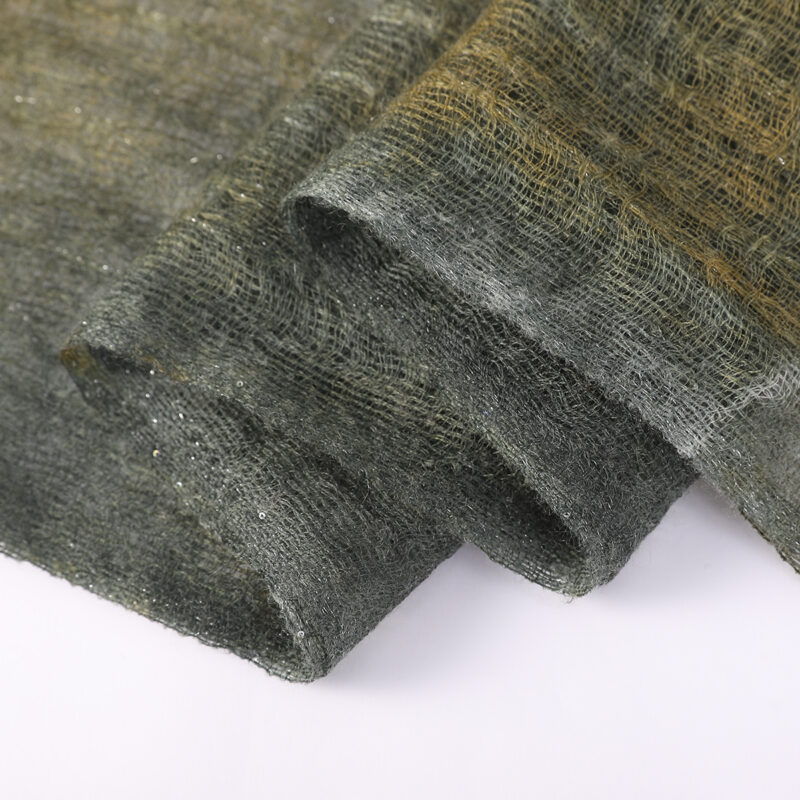Gianna Featherlight Cashmere Scarf Wrap - Green - Image 6