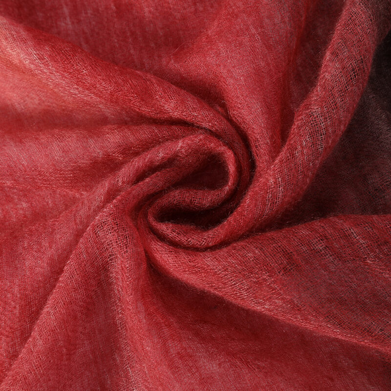 Alaya Featherlight Cashmere Scarf Wrap - Burgundy - Image 5