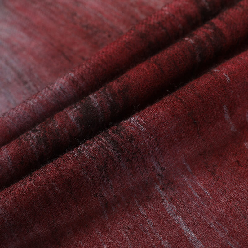 Alaya Featherlight Cashmere Scarf Wrap - Pale Red - Image 7