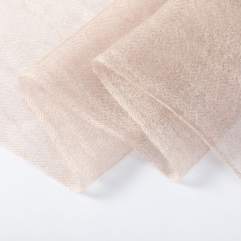 Alaya Featherlight Cashmere Scarf Wrap - Burgundy - Image 6