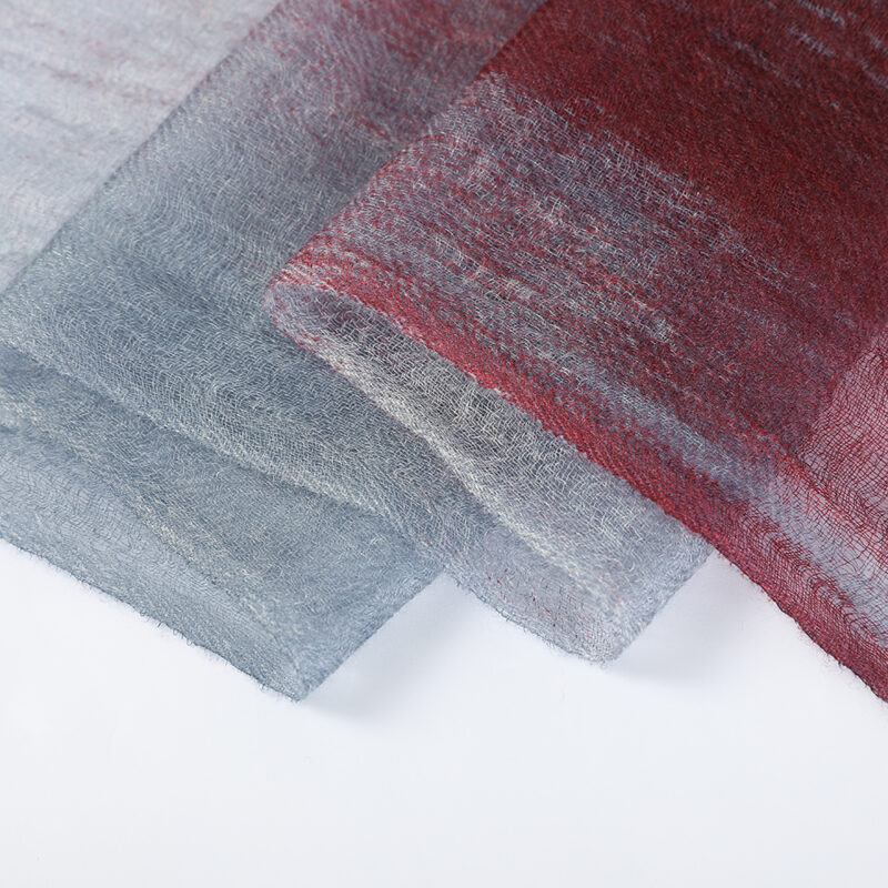 Alaya Featherlight Cashmere Scarf Wrap - Pale Red - Image 6