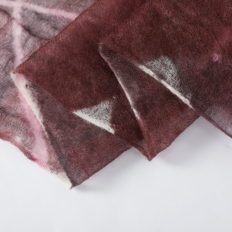 Alys Featherlight Cashmere Scarf Wrap - Grape Purple - Image 6
