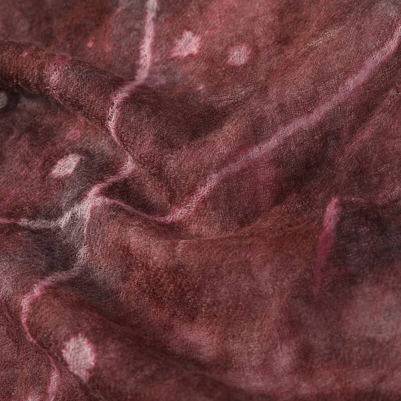 Alys Featherlight Cashmere Scarf Wrap - Grape Purple - Image 5