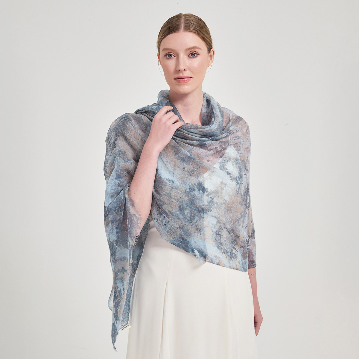 alyssa 773 Alyssa Featherlight Cashmere Scarf Wrap - Image 1