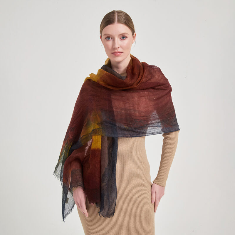 Isla Featherlight Cashmere Scarf Wrap - Image 3
