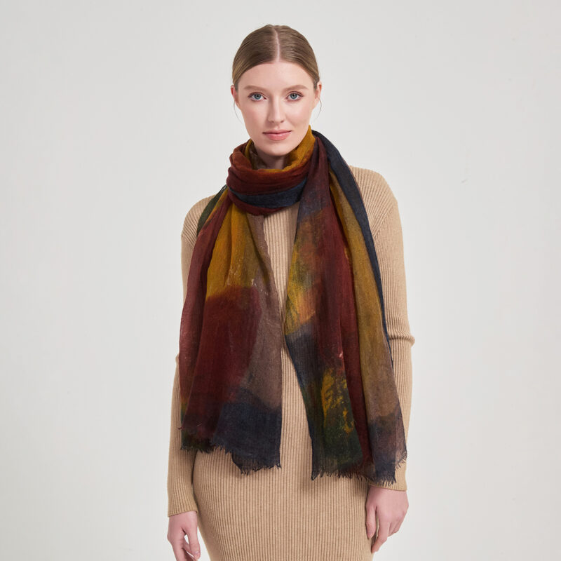 Isla Featherlight Cashmere Scarf Wrap - Image 4