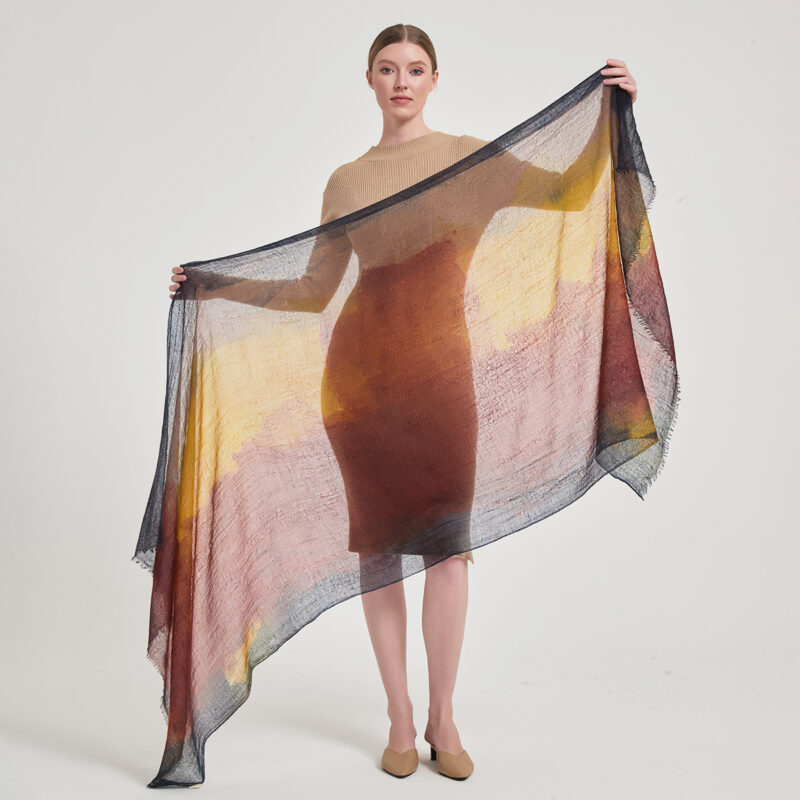 Isla Featherlight Cashmere Scarf Wrap - Image 2