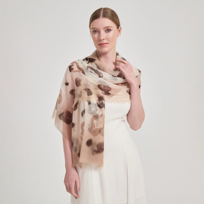 Joelle Featherlight Cashmere Scarf - Image 3