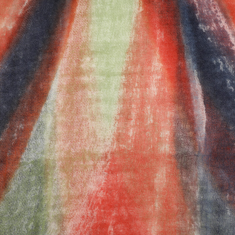 Mable Square Featherlight Cashmere Scarf - Green - Image 5