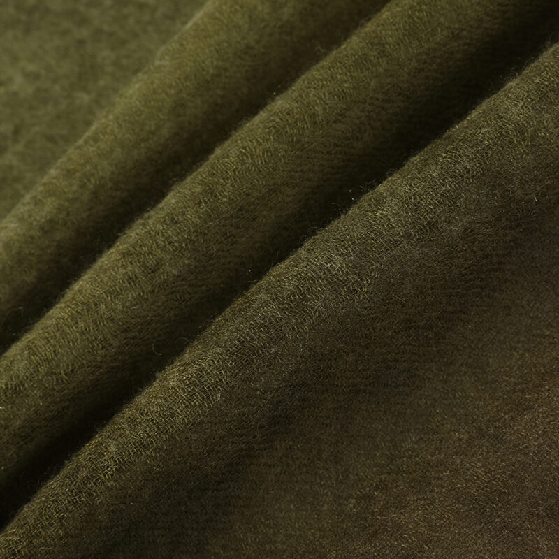 Maeve Square Featherlight Cashmere Scarf - Green - Image 5