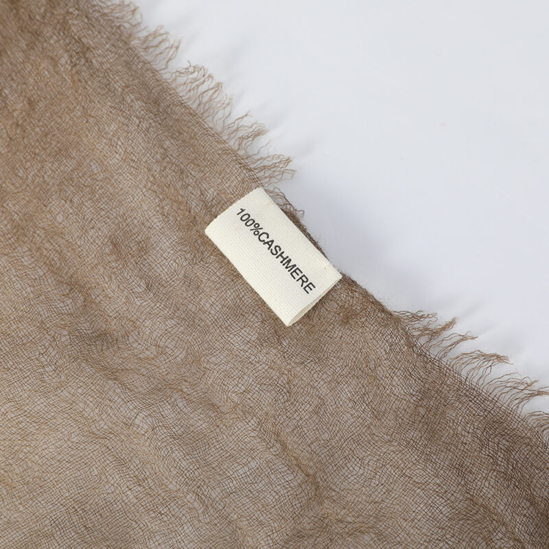 Maeve Square Featherlight Cashmere Scarf - Yellow - Image 7
