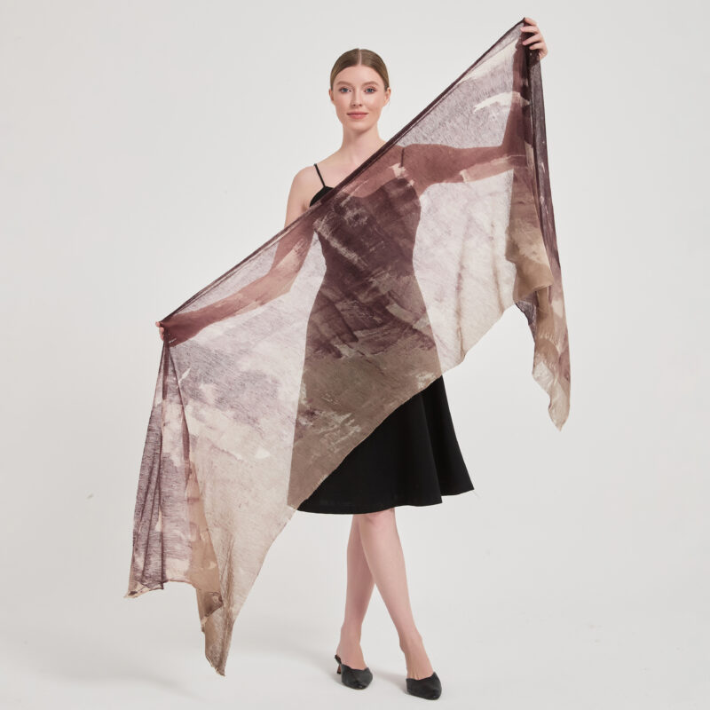 Malia Featherlight Cashmere Scarf Wrap - Image 2