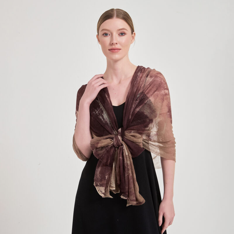 Malia Featherlight Cashmere Scarf Wrap - Image 4