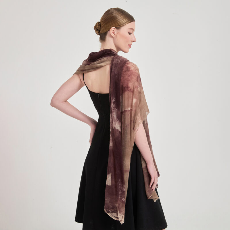 Malia Featherlight Cashmere Scarf Wrap - Image 5