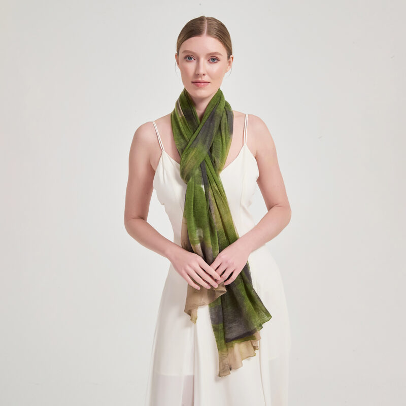 Nevaeh Featherlight Cashmere Scarf Wrap - Image 4