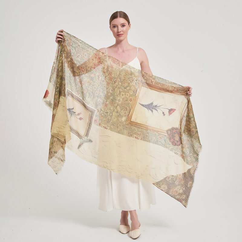 Valeria Featherlight Cashmere Scarf Wrap - Image 2