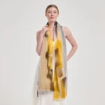 Alaya Featherlight Cashmere Scarf Wrap - Yellow