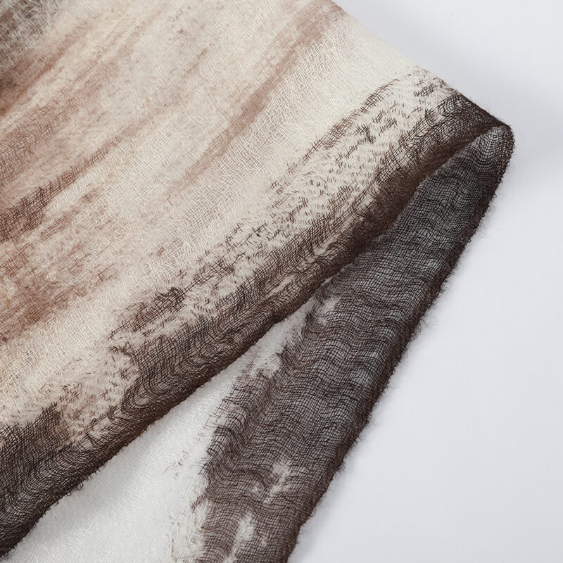 Alaya Featherlight Cashmere Scarf Wrap - Yellow - Image 6
