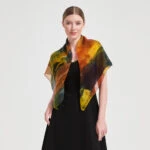 Fia Square Featherlight Cashmere Scarf